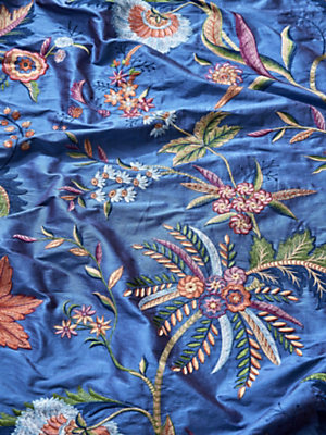 Browse embroidered fabric collection