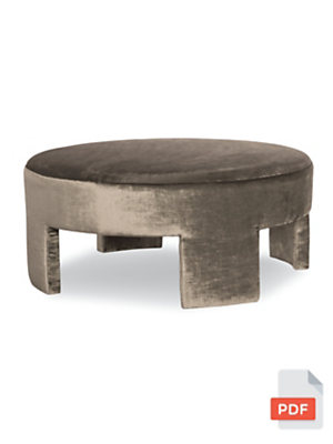 Open Grace Round Ottoman