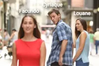 guy looking at girl