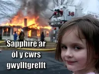 Girl house on fire