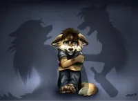 wolf parents fighting
