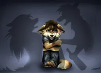 wolf parents fighting