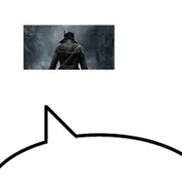 Speech bubble meme template reversed