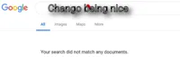 Google No Results