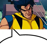Speech bubble meme template reversed