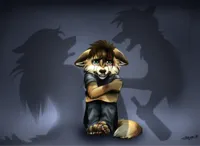 wolf parents fighting