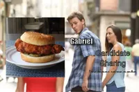 guy looking at girl