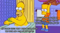 bart hitting homer with a chair