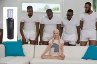 white girl on couch