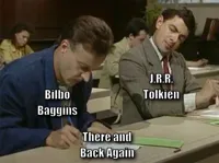 Mr bean copying