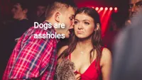Guy talking to girl in club