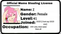 Meme Stealing License