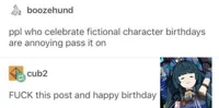 Fictional Character's Birthdays