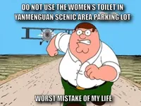 Peter griffin running away for a plane