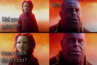 thanos what did it cost