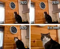Cat clock its time