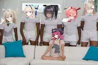 One girl five guys