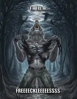 wolf ripping shirt