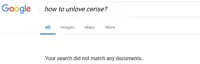 Google No Results