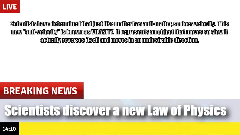 Breaking News template