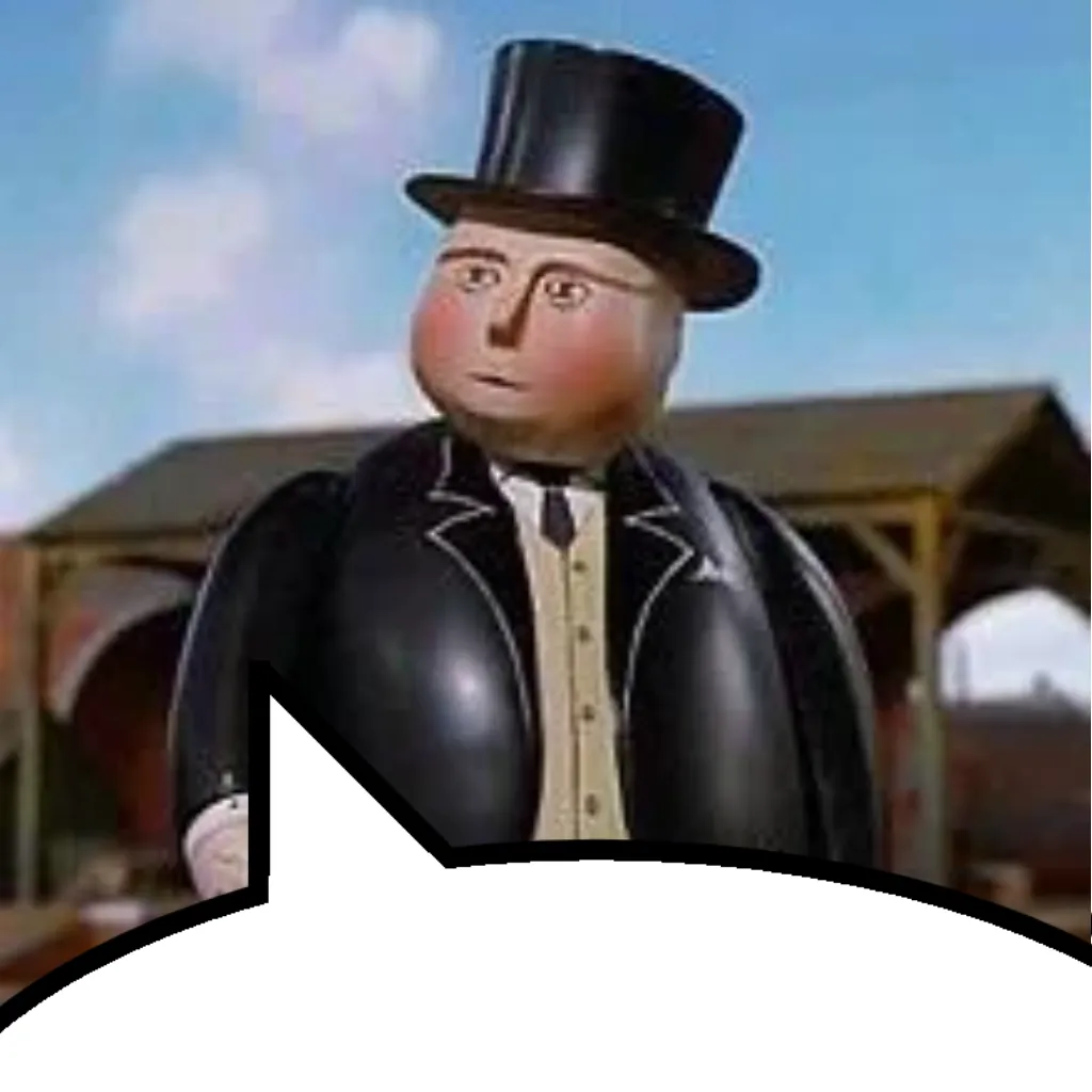 Speech bubble meme template reversed