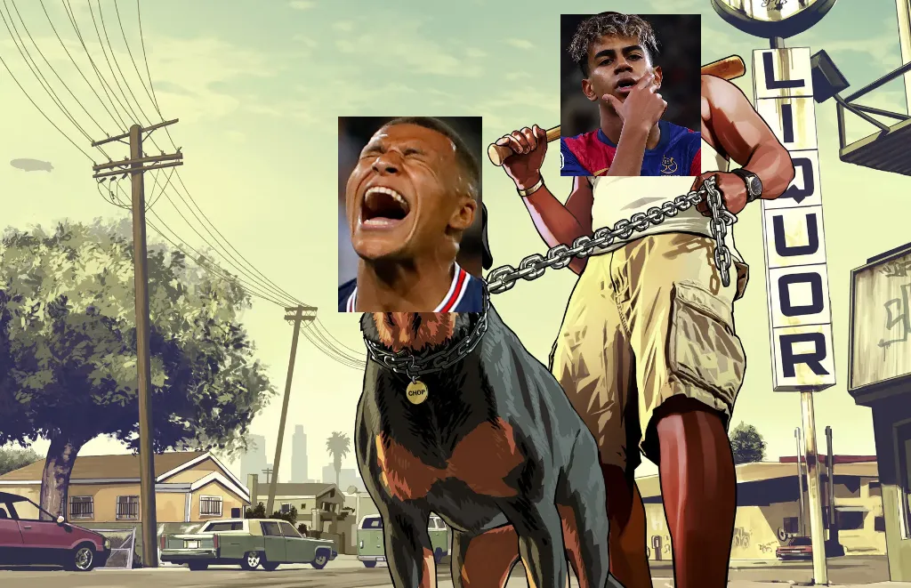 GTA 5 Franklin and his dog Chop