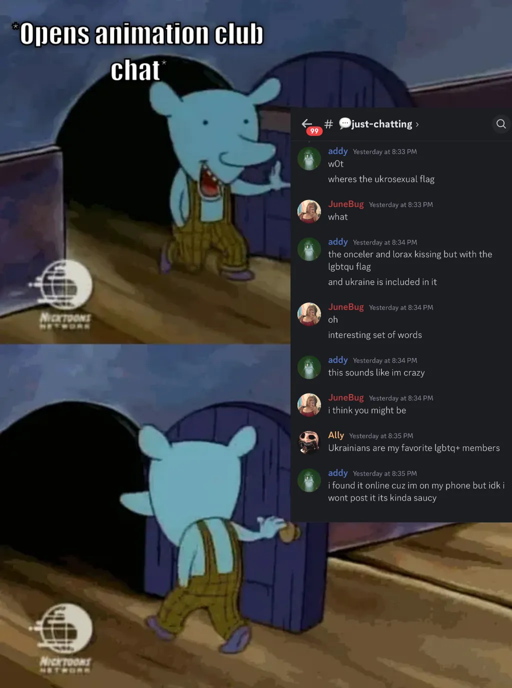 mouse entering and leaving