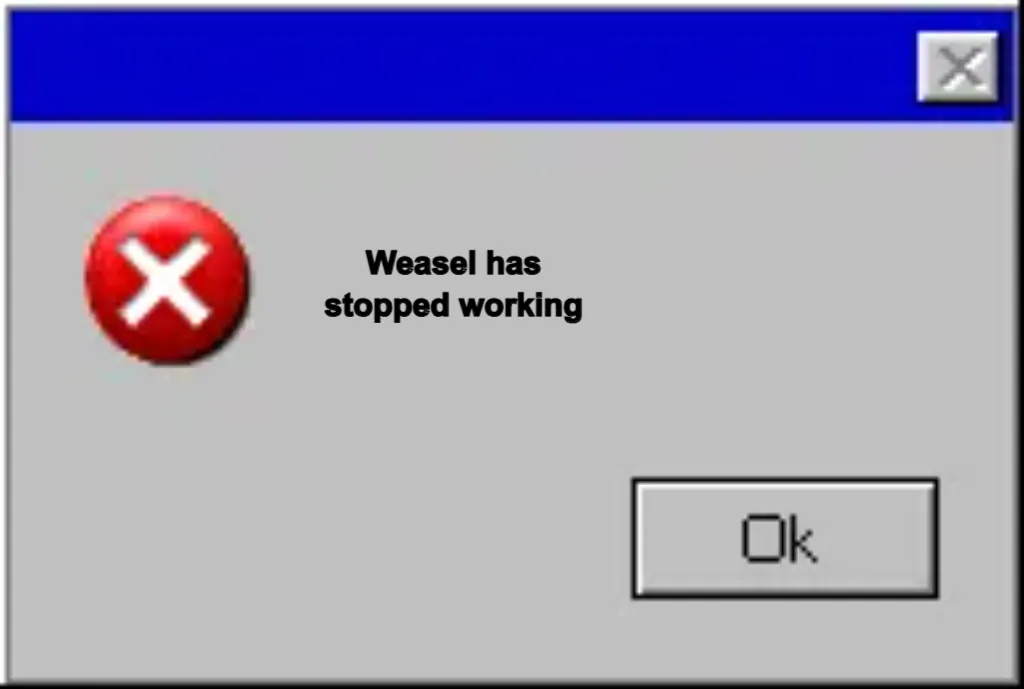 Windows Error Message