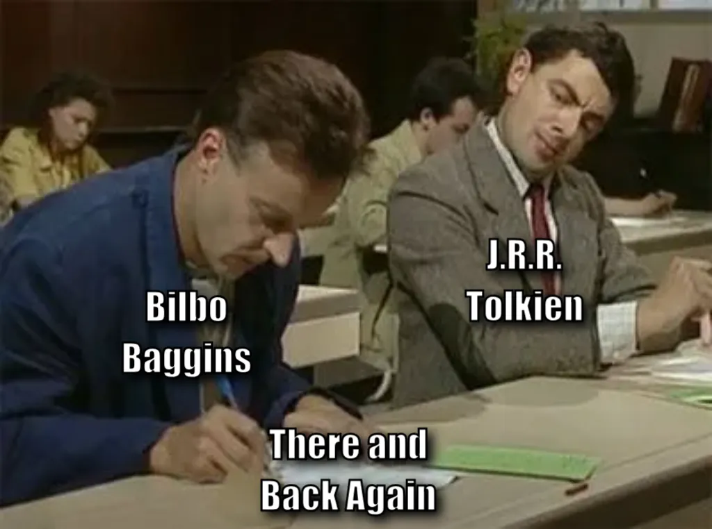 Mr bean copying