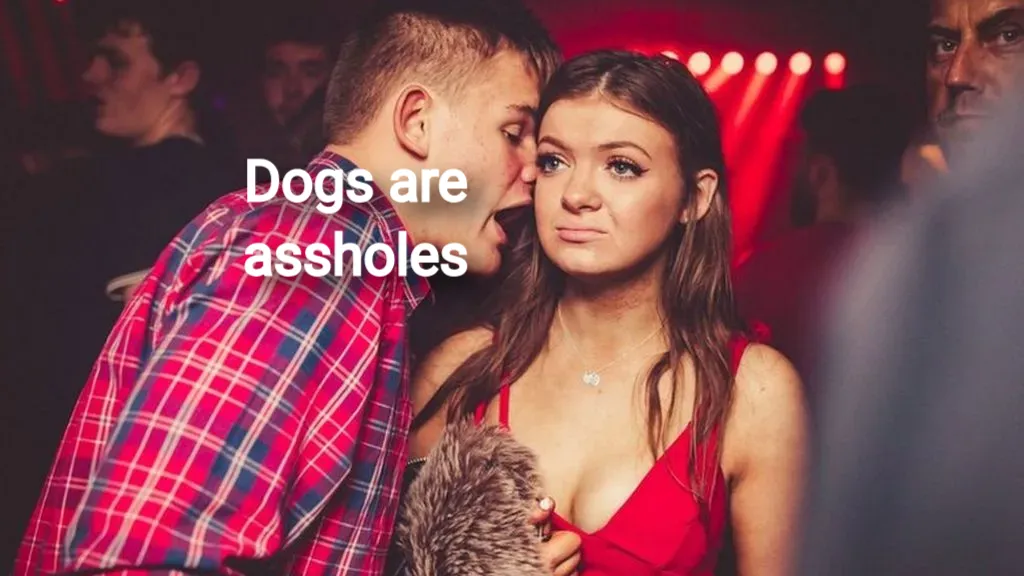 Guy talking to girl in club