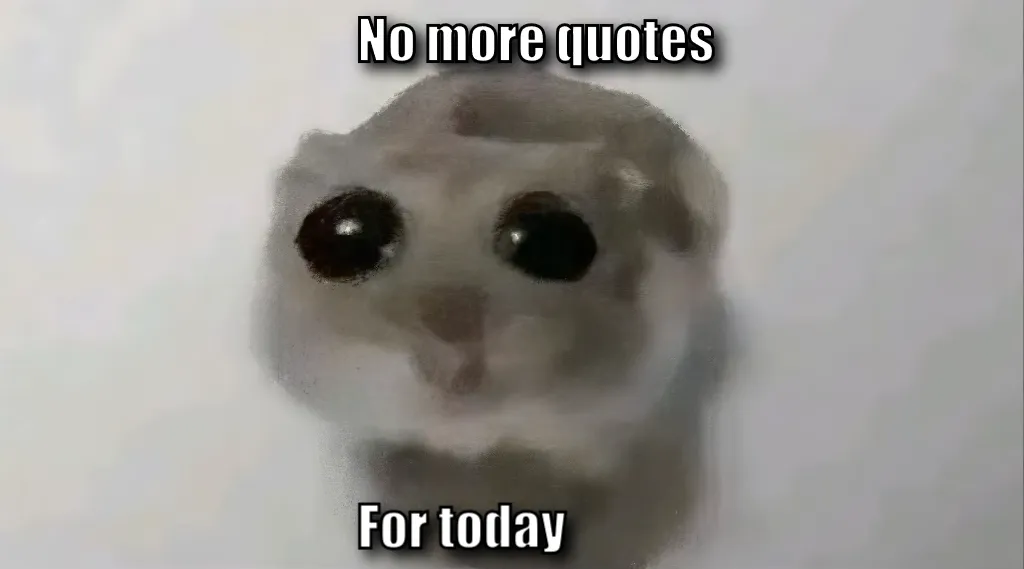 Sad Hamster / Hamster With Big Eyes / Crying Hamster