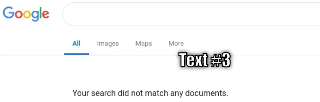Google No Results