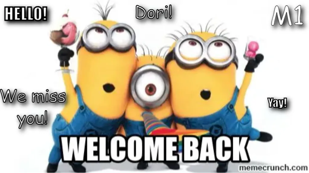 welcome back