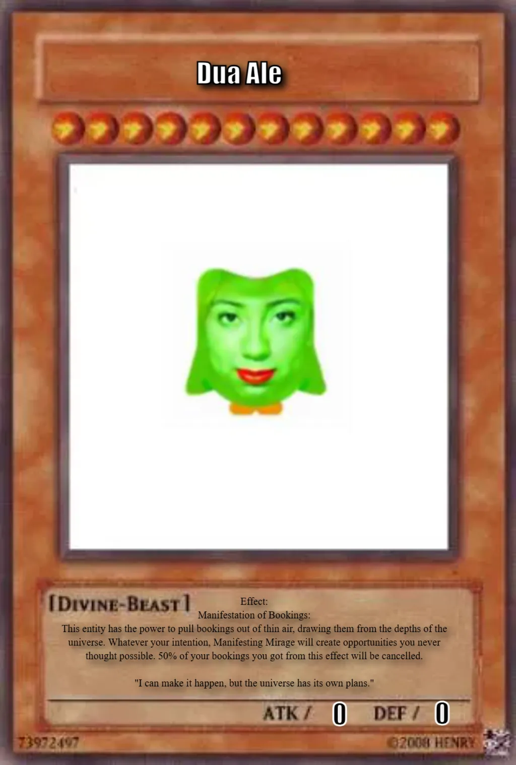 Yugioh card