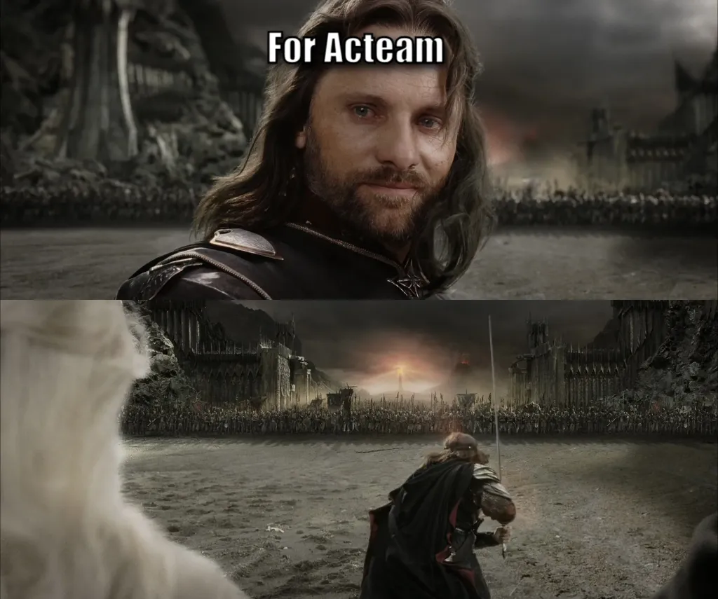 Aragorn Black Gate for Frodo