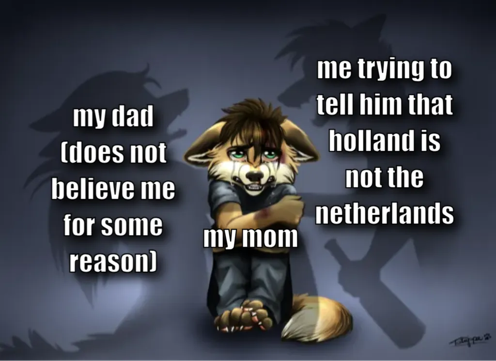 wolf parents fighting