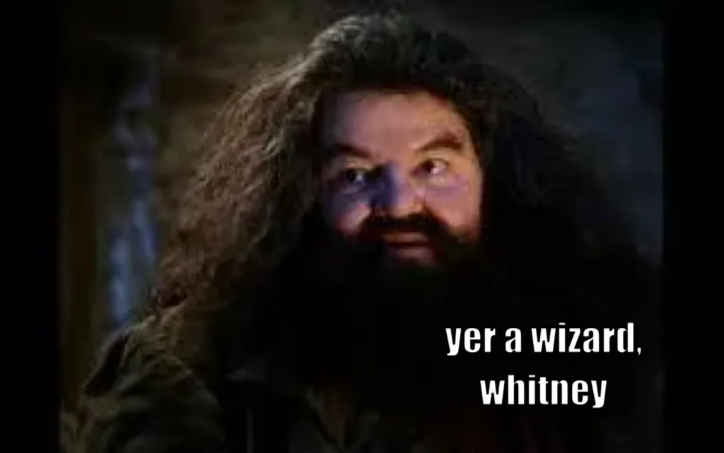 hagrid yer a wizard