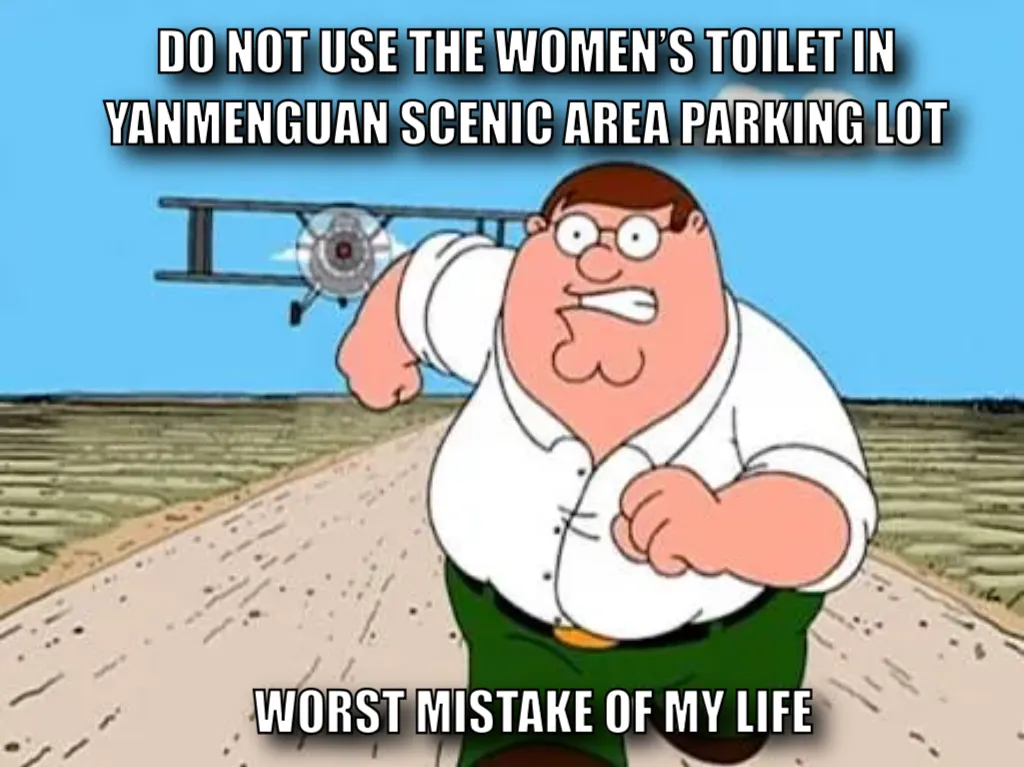 Peter griffin running away for a plane