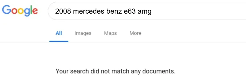 Google No Results