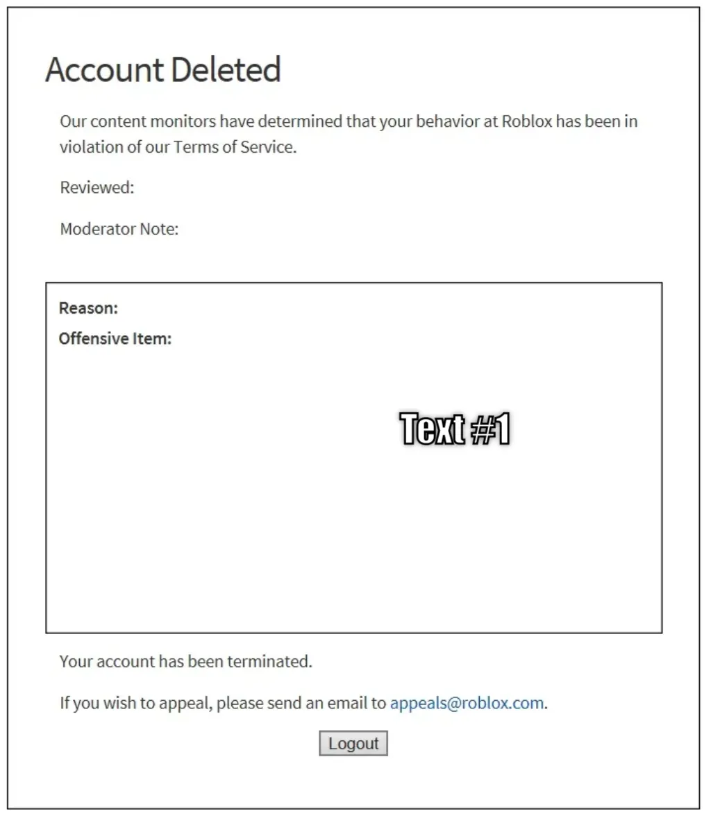 banned from ROBLOX