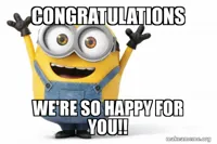 congrats happy for you