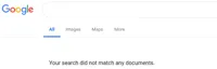Google No Results