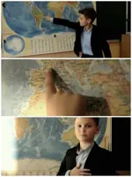 Kid and map