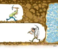 mining diamonds