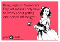 single on valentine's day