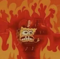 spongebob fire