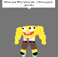 Spongebob in roblox meme