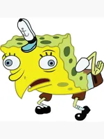 spongebob mocking