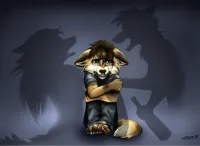 wolf parents fighting